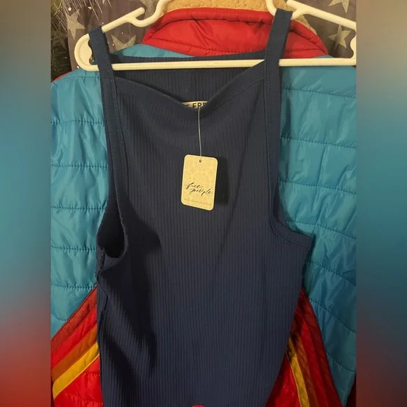 NWT Free People We The Free Mia Tank size XS in Blue - Picture 4 of 5